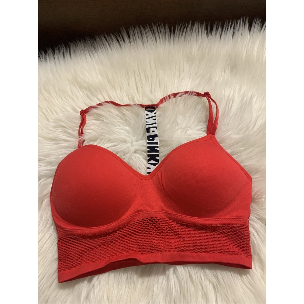 victoria's secret pink Wireless Small T Shirt Bra EUC